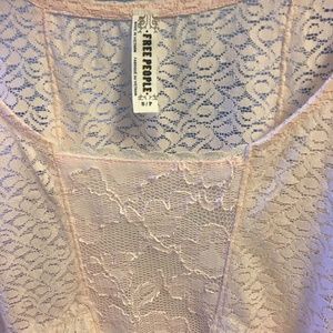 Free People Tops - Ballet pink lace sleeveless top Free People Tops - Ballet pink lace sleeveless top